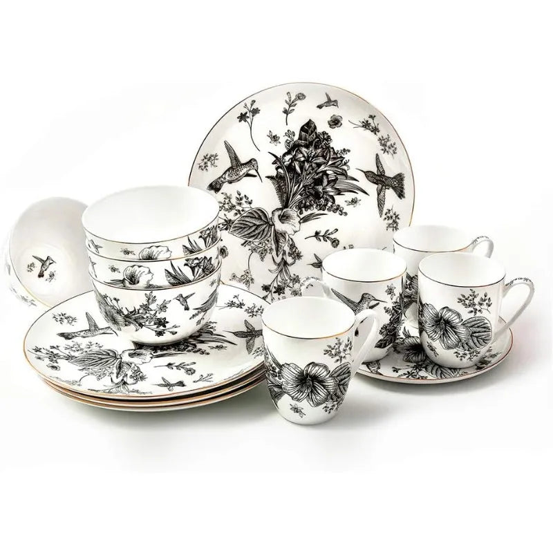 16 Pc Bone China Dinnerware Sets