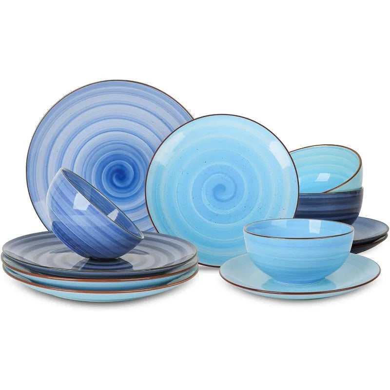 Ceramic 12-Pieces Dinnerware Sets