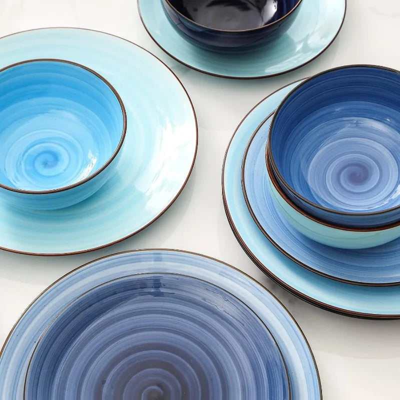 Ceramic 12-Pieces Dinnerware Sets