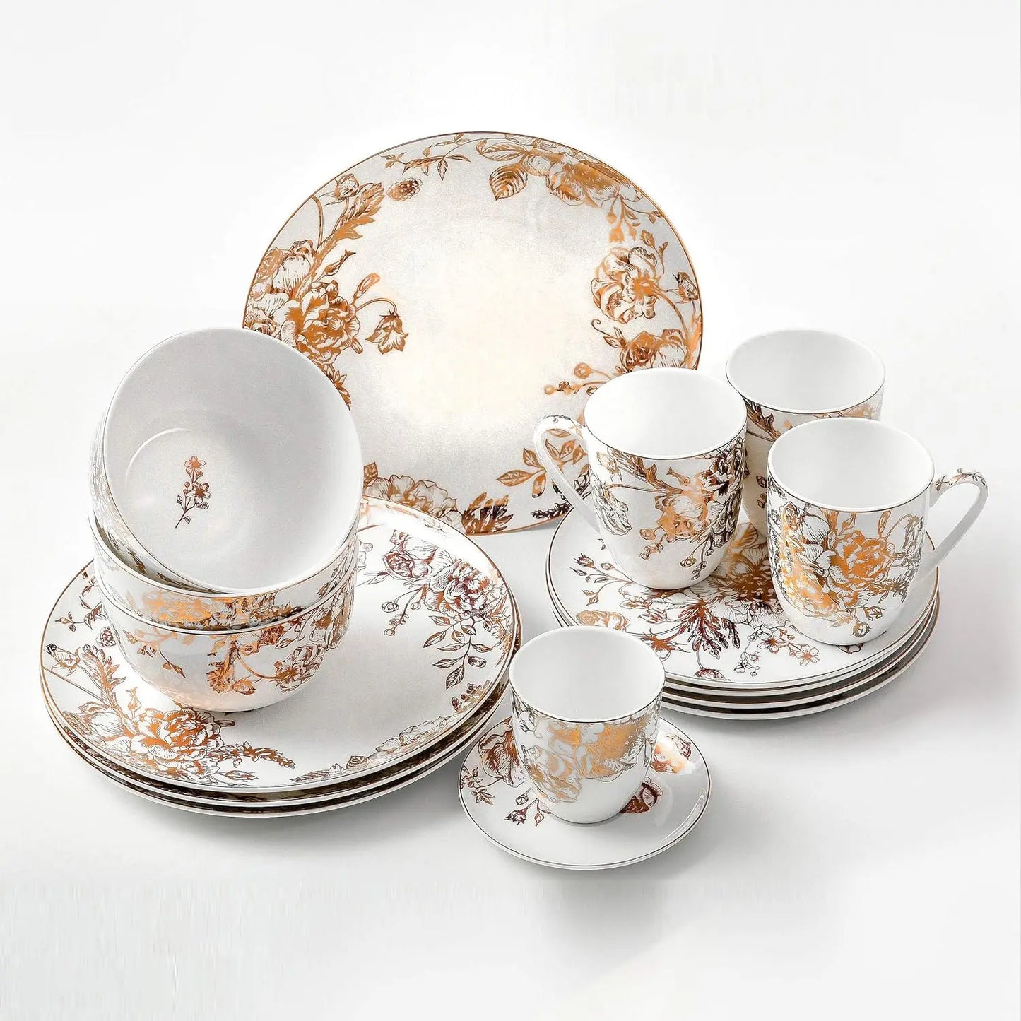 16 Pc Bone China Dinnerware Sets